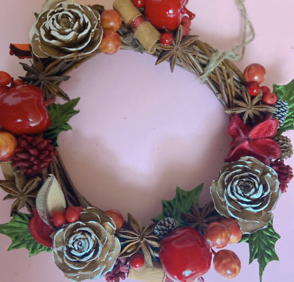 久遠なつめお手製!クリスマススパイスリース(大