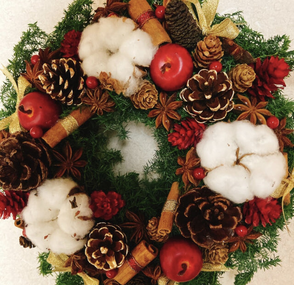 久遠なつめお手製！クリスマススパイスリース(大
