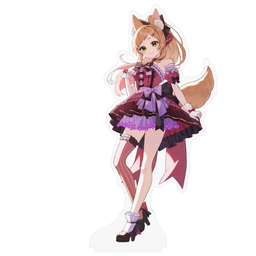 500mlペットボトルと同じサイズな5周年アクリルスタンド