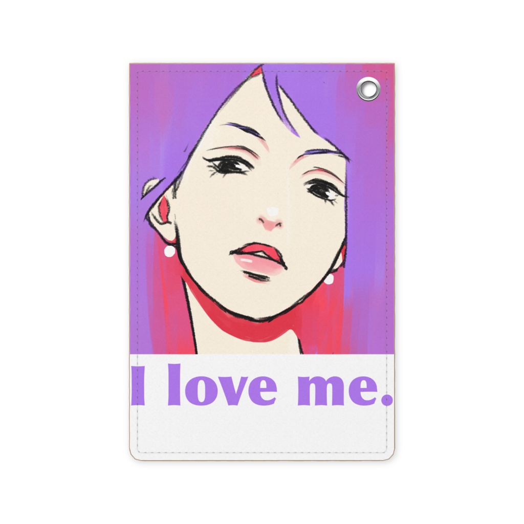 I love me.パスケース