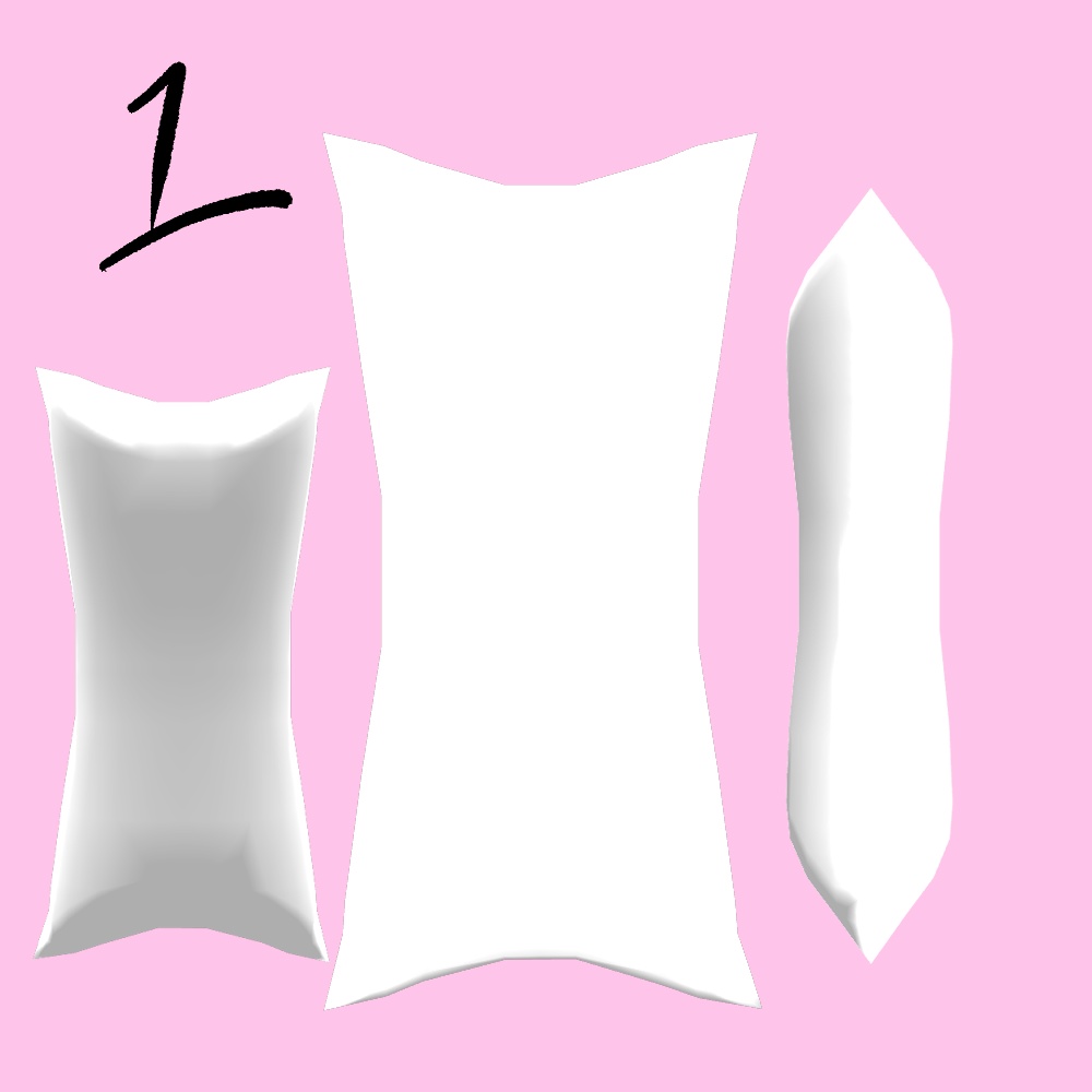 オリジナル3Dモデル 抱き枕アバター/Dakimakura Avatar ver. Free