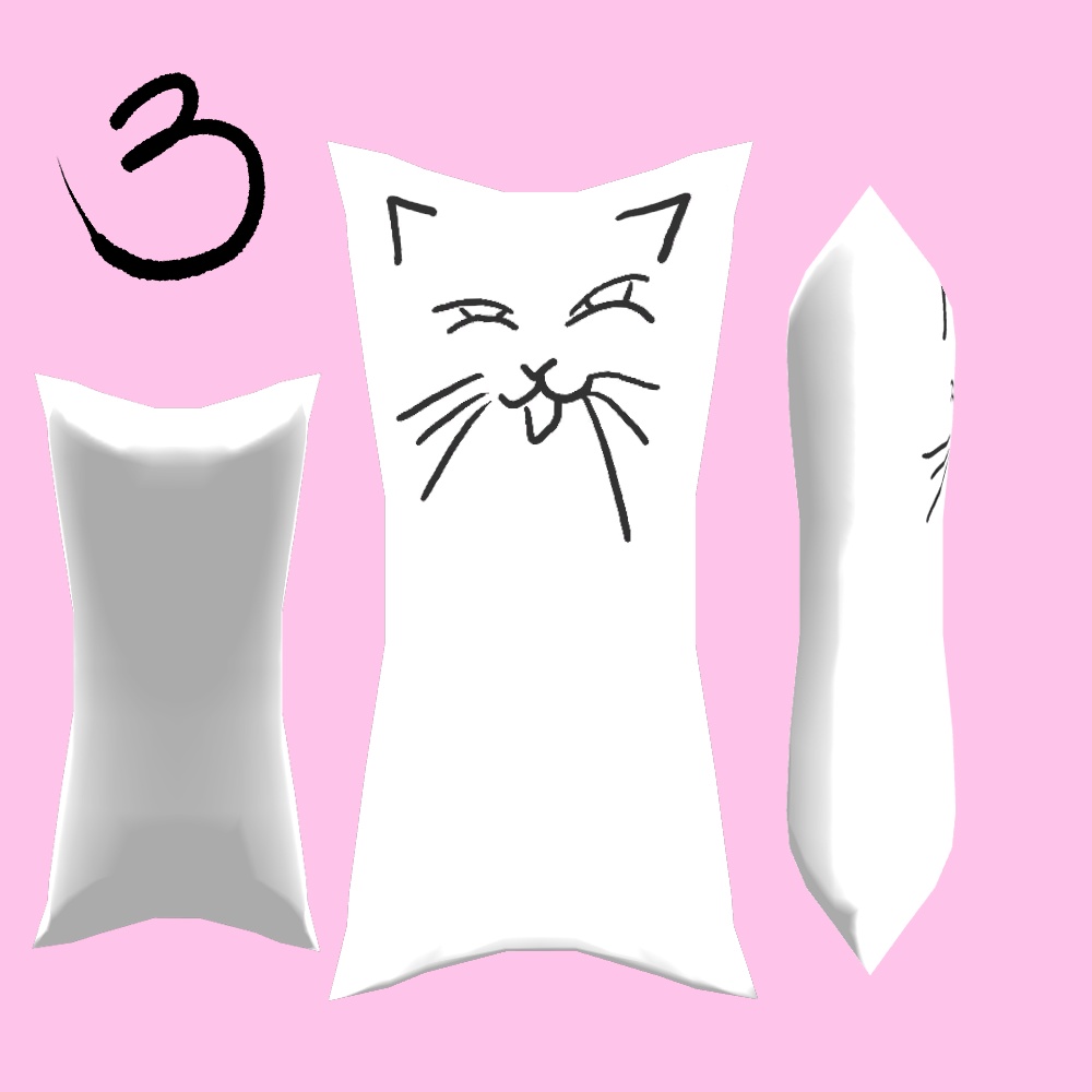 オリジナル3Dモデル 抱き枕アバター/Dakimakura Avatar ver. Free