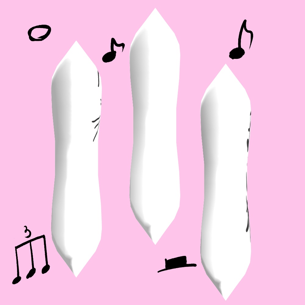 オリジナル3Dモデル 抱き枕アバター/Dakimakura Avatar ver. Free