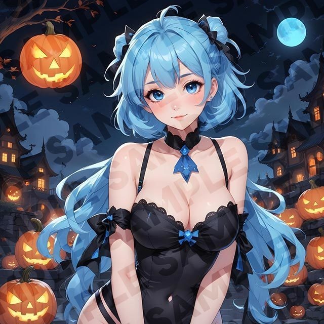 【高画質】AI美少女イラスト集-ハロウィンテーマ-1:1