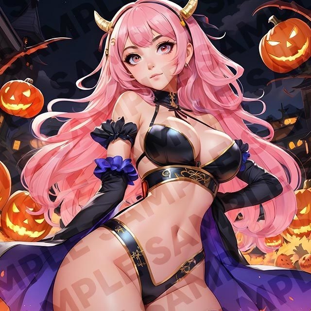 【高画質】AI美少女イラスト集-ハロウィンテーマ-1:1