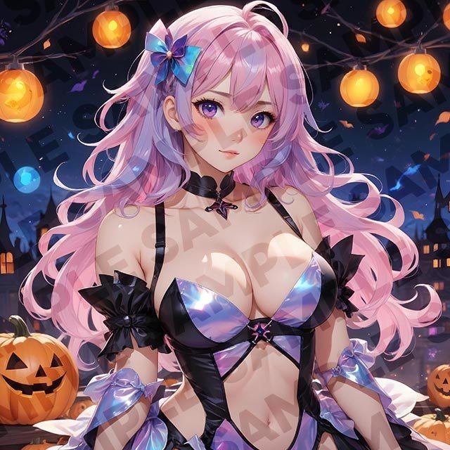 【高画質】AI美少女イラスト集-ハロウィンテーマ-1:1