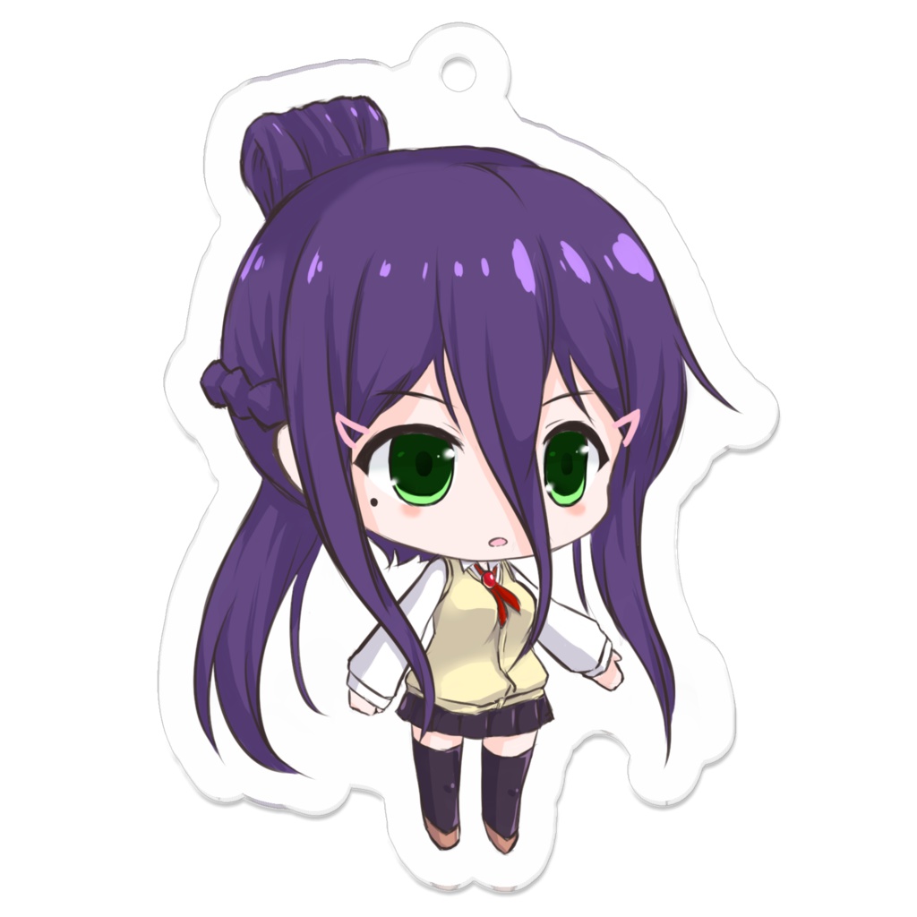 真川瑠唯アクリルキーホルダーパロディVer