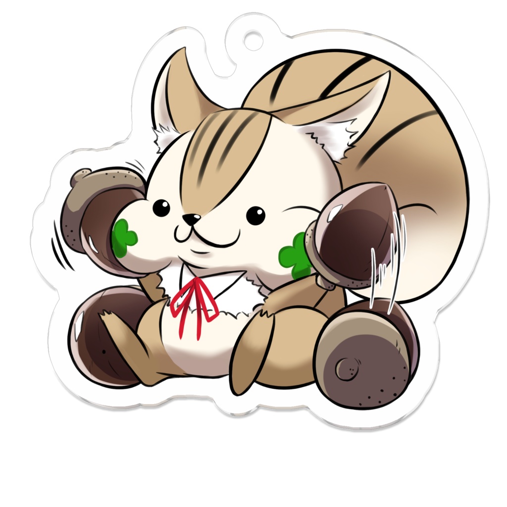 紗彩木ひそり公式マスコット「ひそりすさん」アクキー