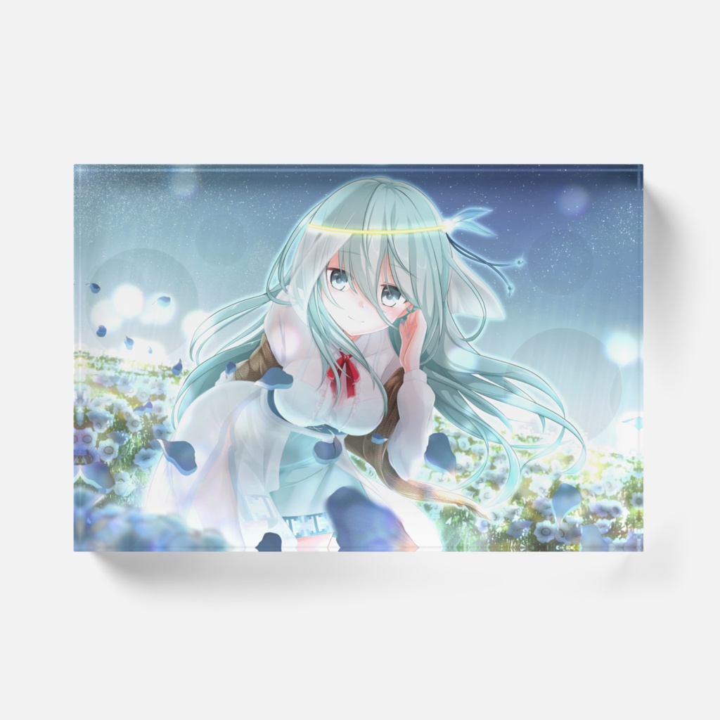 紗彩木ひそりアクリルブロック~希う天使の子守歌