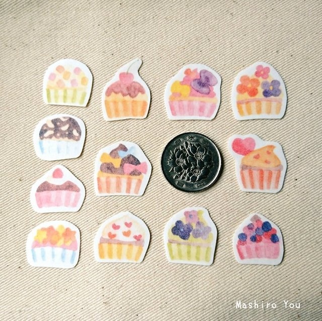 Cupcake Party マスキングフレークシール