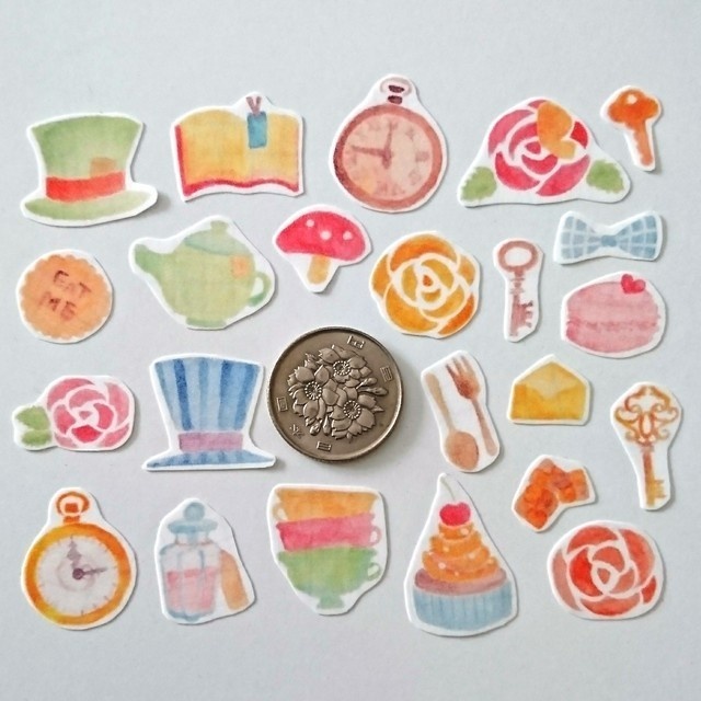 童話シリーズ 不思議の国のアリス マスキングフレークシール