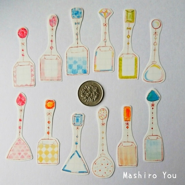 Birthday TeaBags マスキングフレークシール