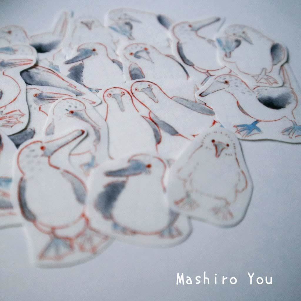 アオアシカツオドリ マスキングフレークシール