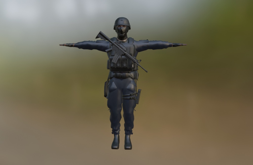 SWAT character (FBX)