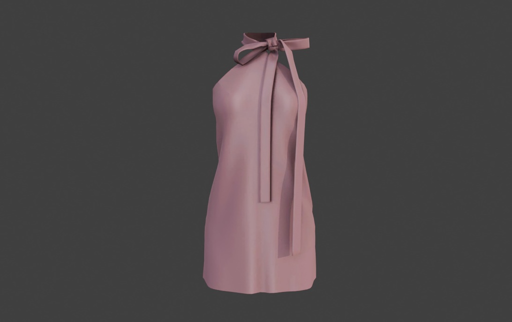 Ribbon Tie Dress (FBX)