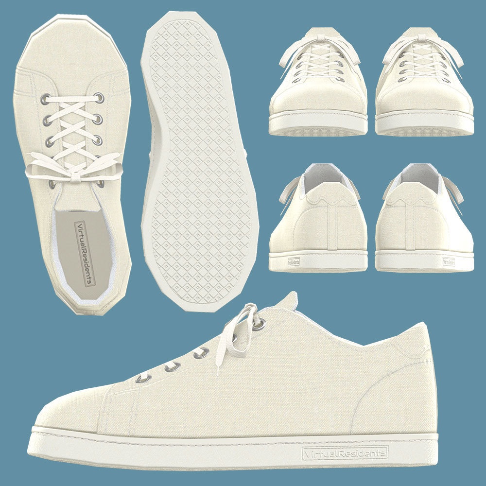 【VRChat想定】ベーシックスニーカー