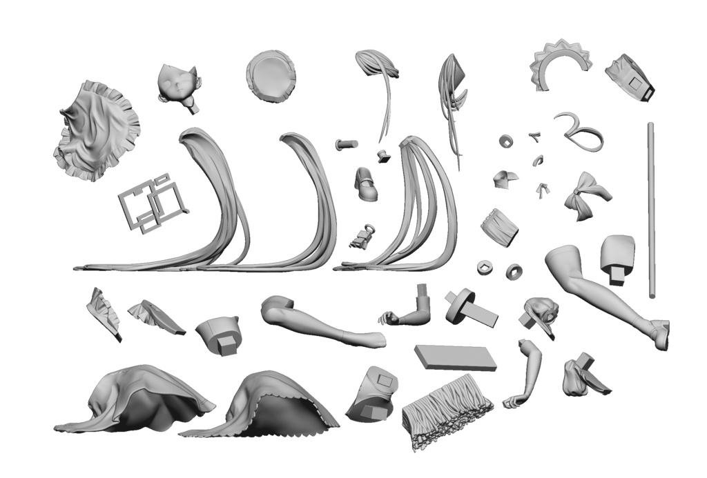 【未塗装未組立】ブルーアーカイブ　アリス　ガレージキット Amazon | ブルアカ 天童アリス In不思議な国 未塗装未組み立て