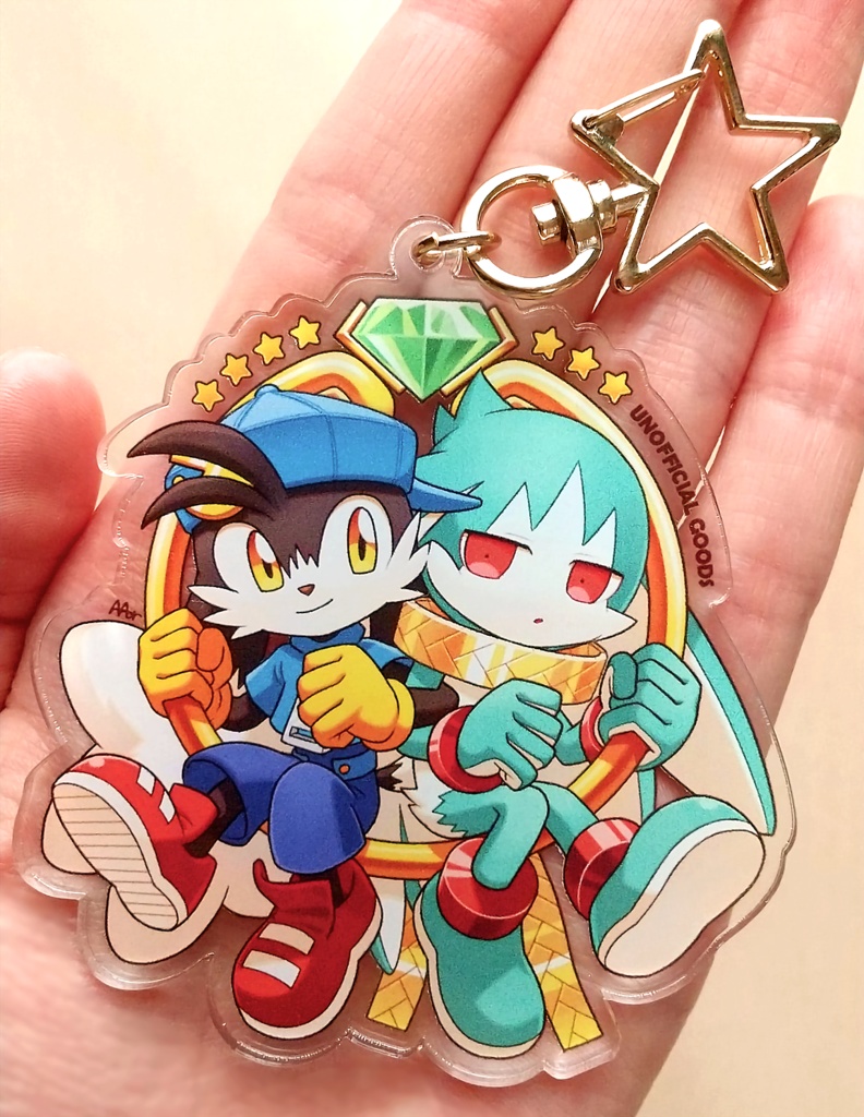 リングで仲良しアクキー