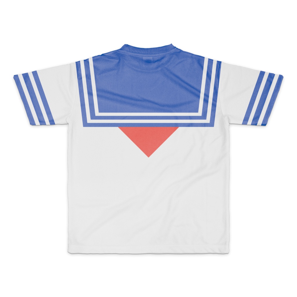 なんちゃってセーラー服 Tシャツ (ネクタイ赤) Mサイズ
