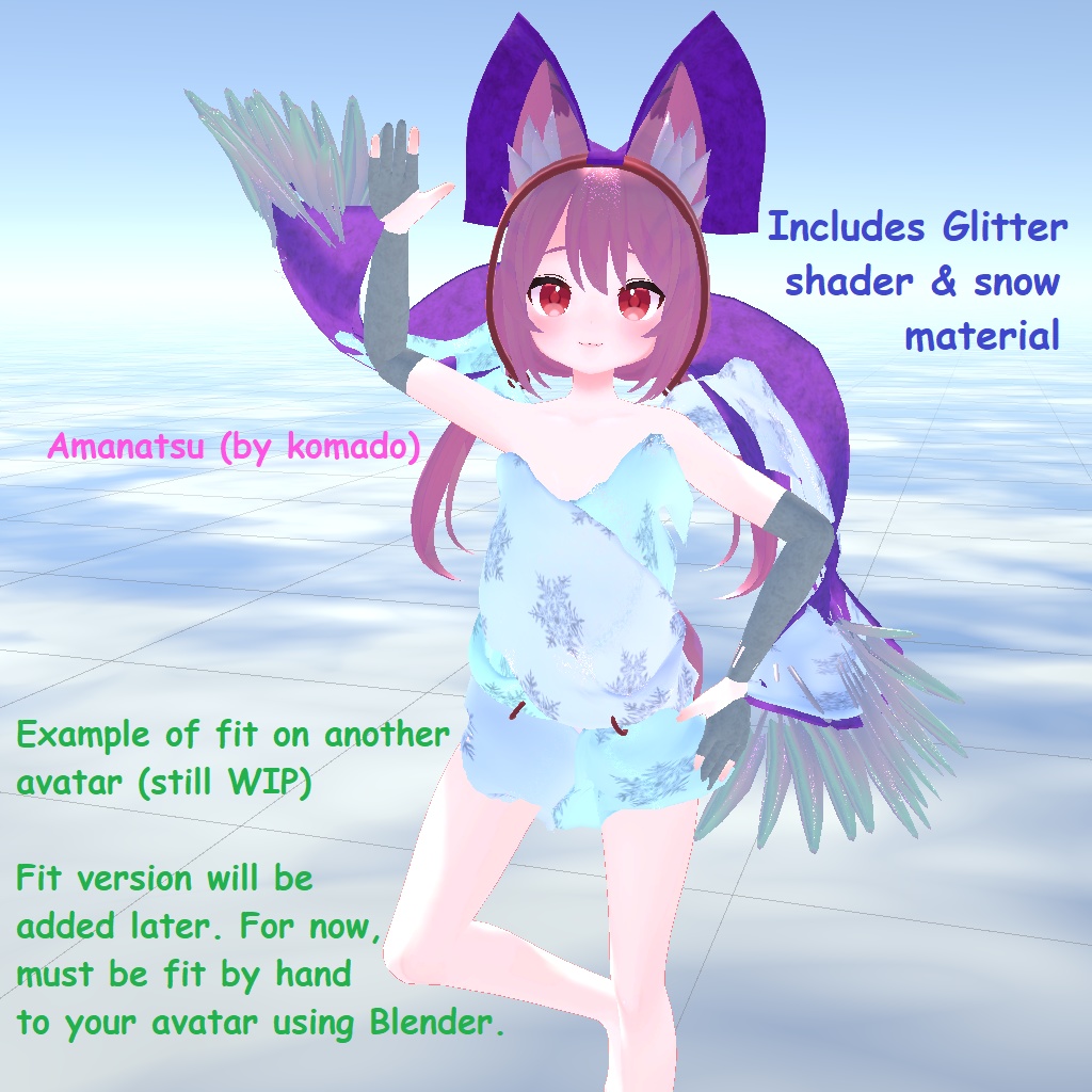 Feather Outfit v0.1 and Glitter Shader
