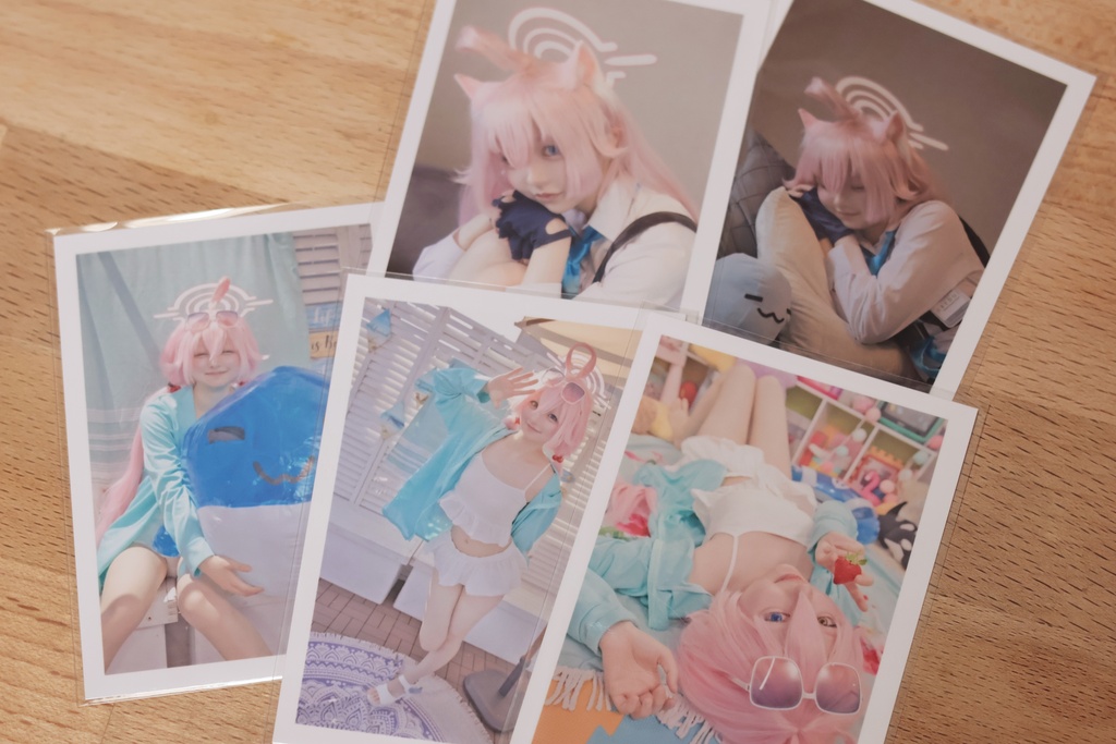 ホシノコスプレチェキ風カード5枚セット