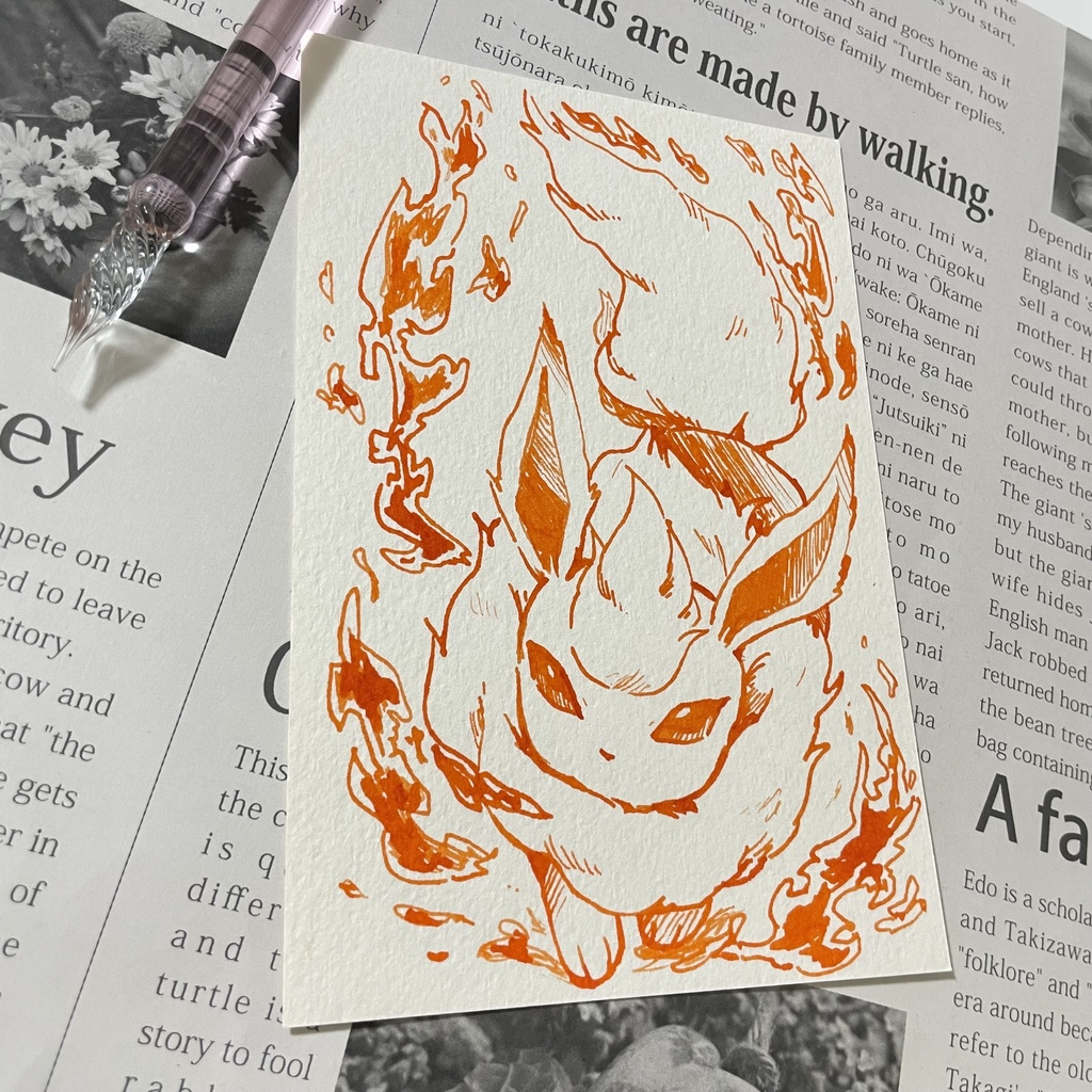 手描きイラスト シャワーズ / サンダース / ブースター