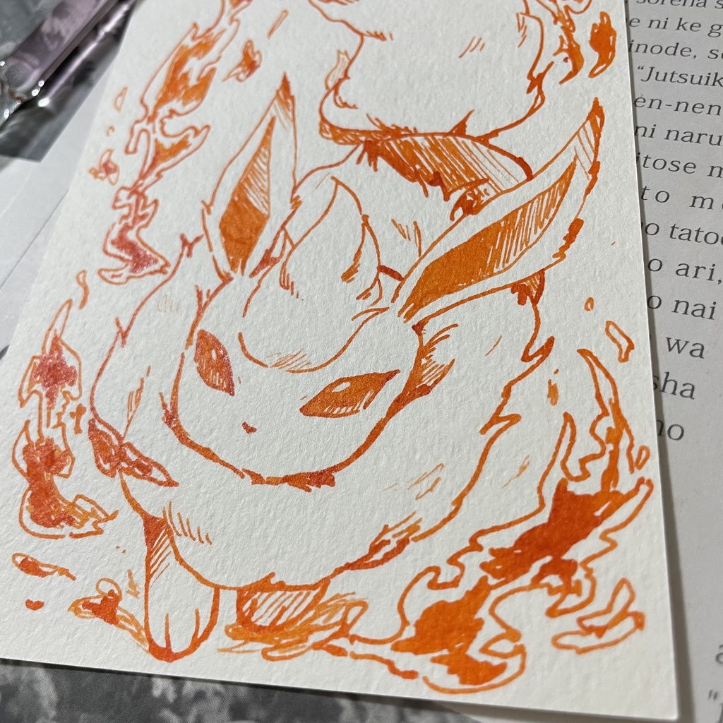 手描きイラスト シャワーズ / サンダース / ブースター