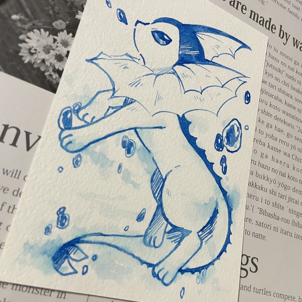 手描きイラスト シャワーズ / サンダース / ブースター