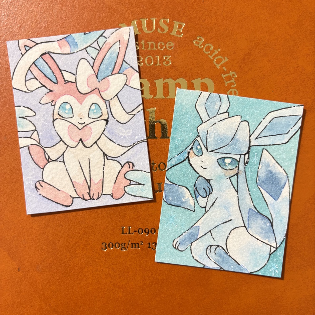 ミニ原画 ニンフィア & グレイシア