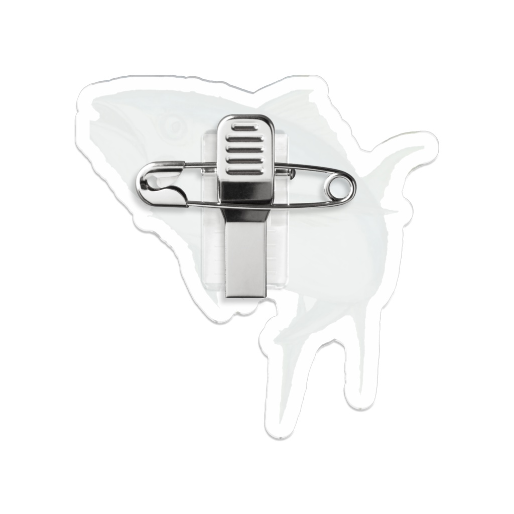 マグロアクリルバッジ