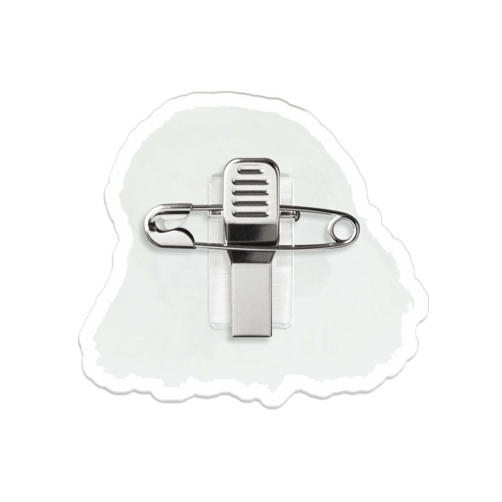 スズメフェイスアクリルバッジ