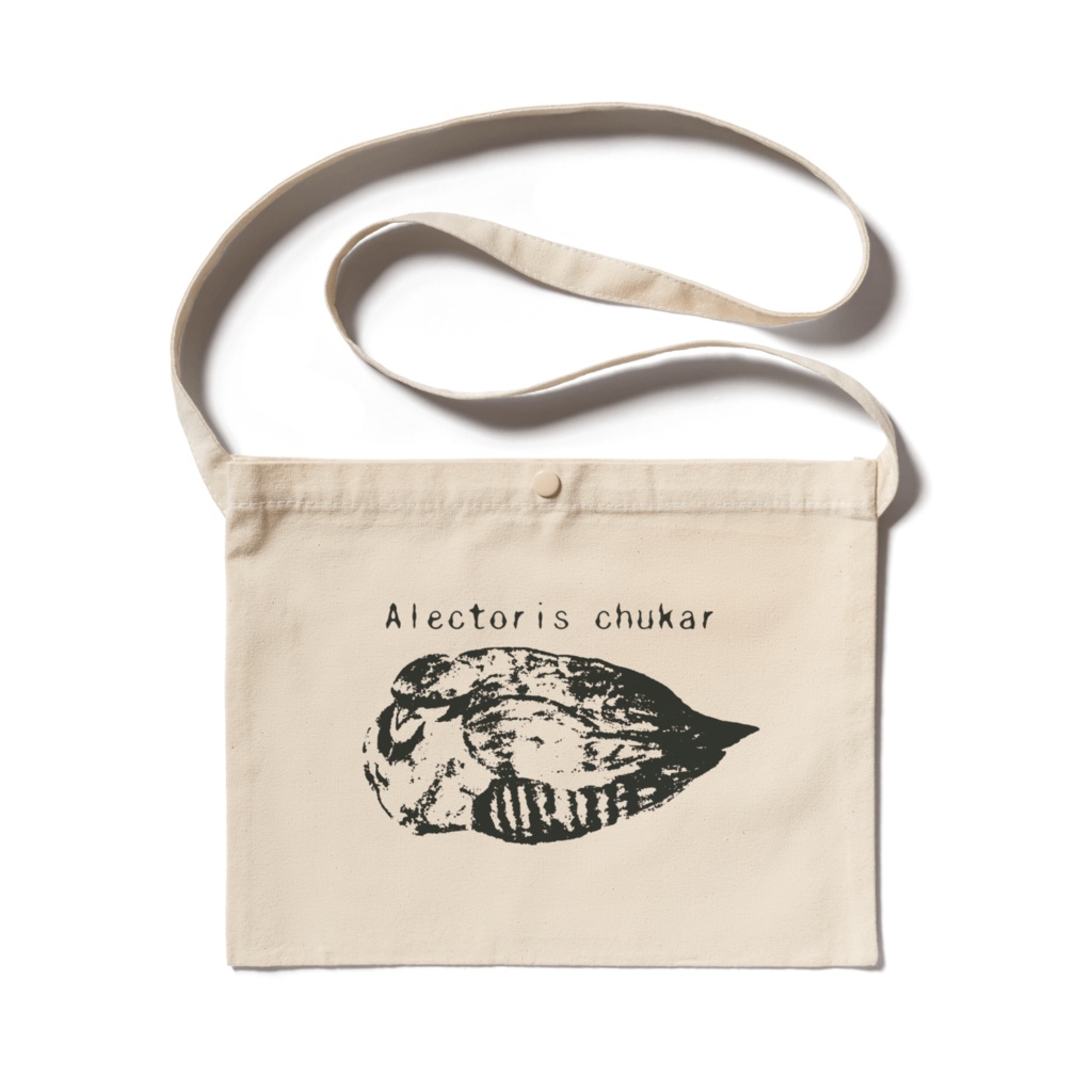 イワシャコサコッシュ（モノクロ）