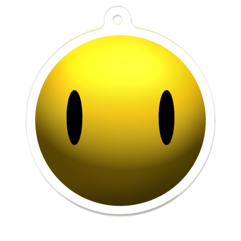 無表情(´･_･`)ちゃんホルダー（立体）