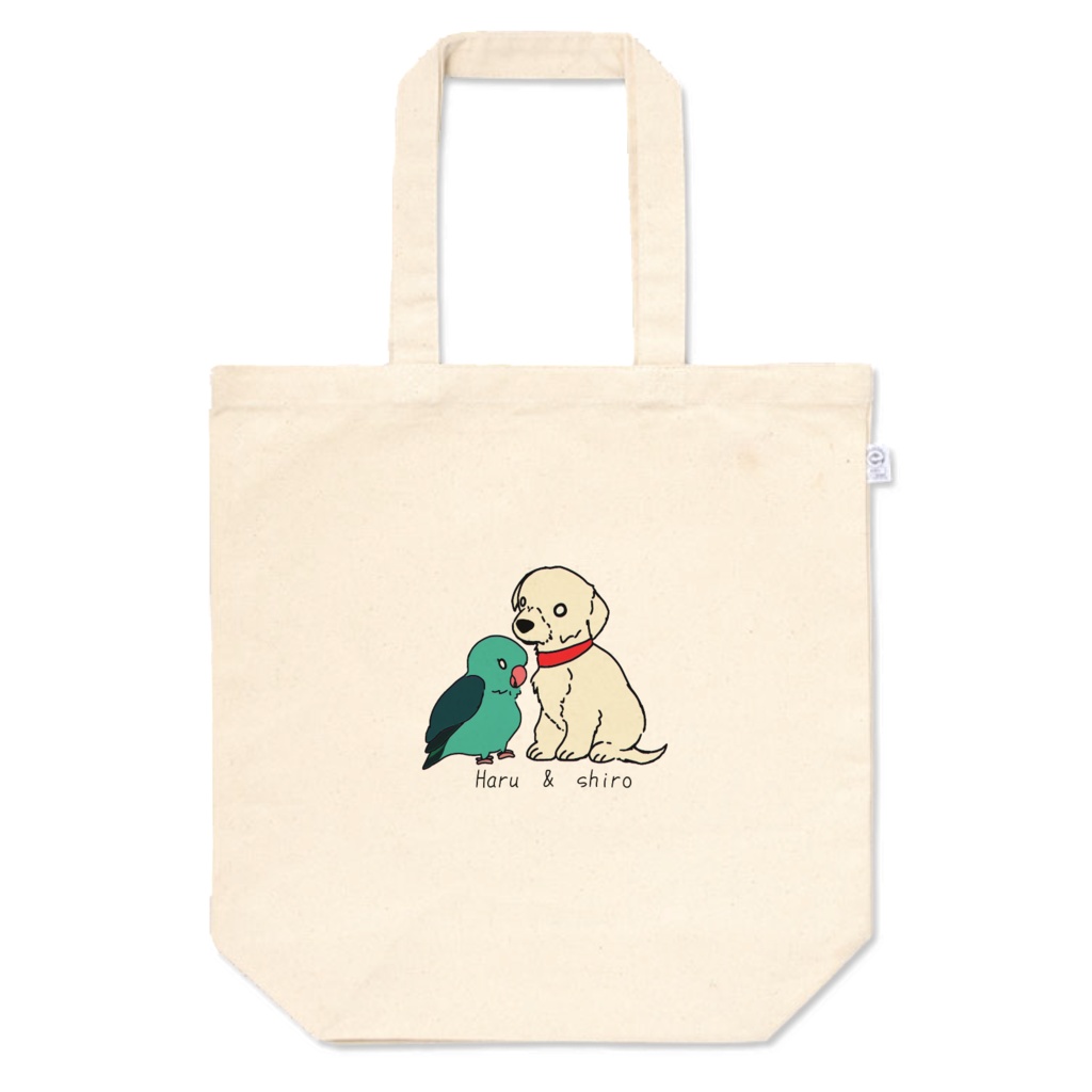 はるちゃんしろちゃんのトートバッグ