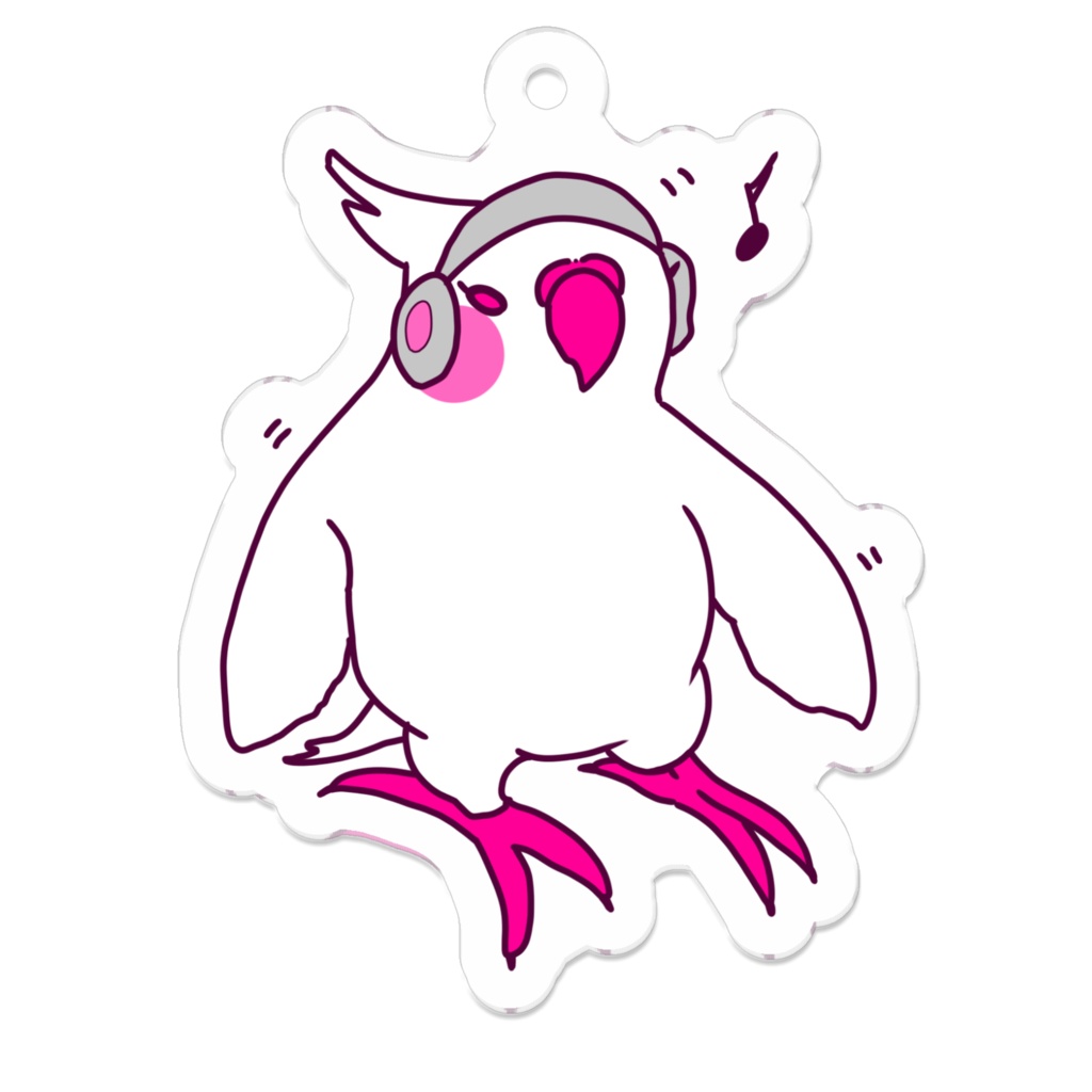 ノリノリオカメインコキーホルダー