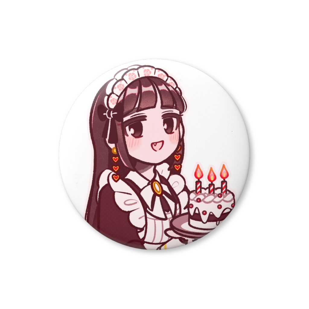 黒糖3周年記念丸型缶バッジ