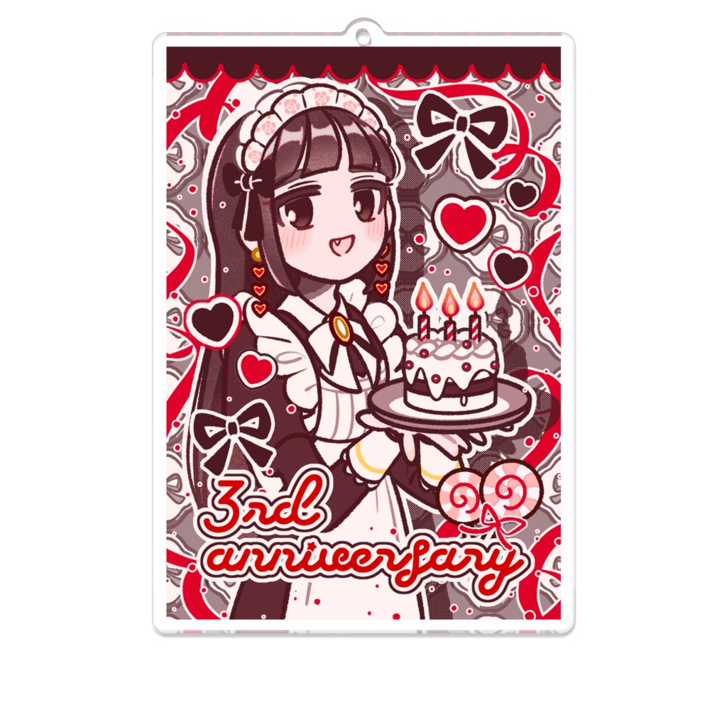 黒糖3周年記念ビジュアルアクリルキーホルダー