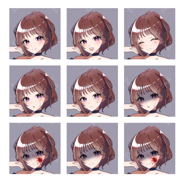 【差分9種】ドレス姿の女性全身立ち絵【カラバリ有】