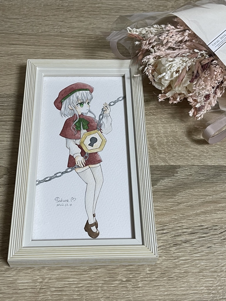 額装作品「錠の守り人」