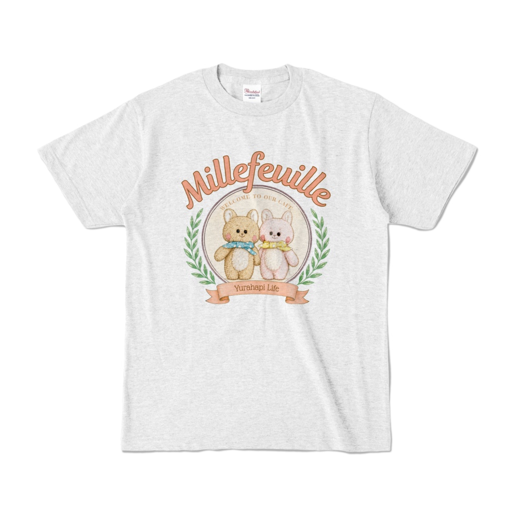 ミルフィーユのヴィンテージ風Tシャツ