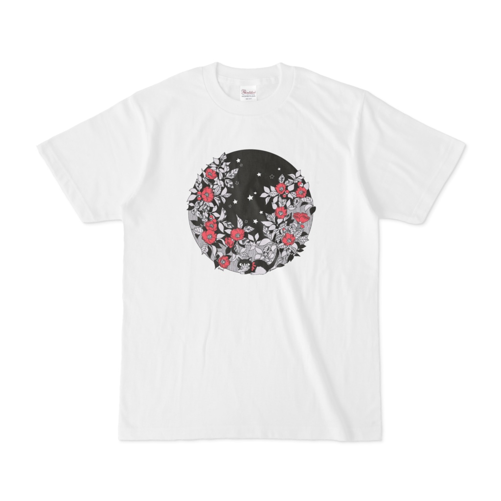 Tシャツ・椿と星とねこ【通常版】