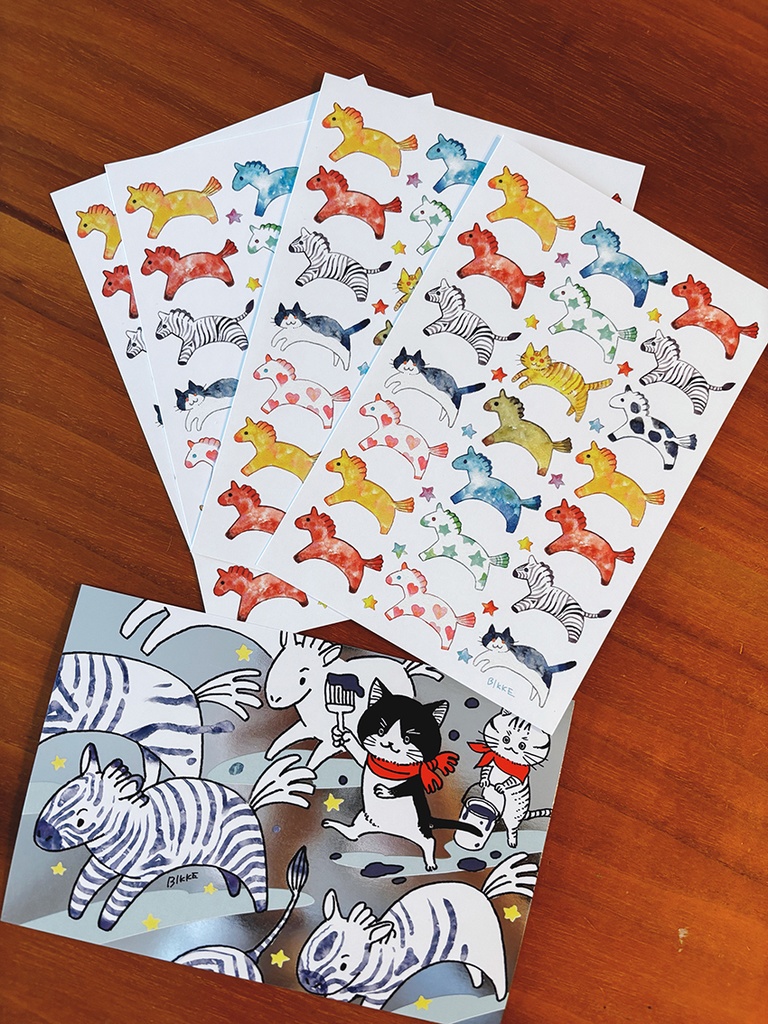 午ときどき猫【ポストカードセット】