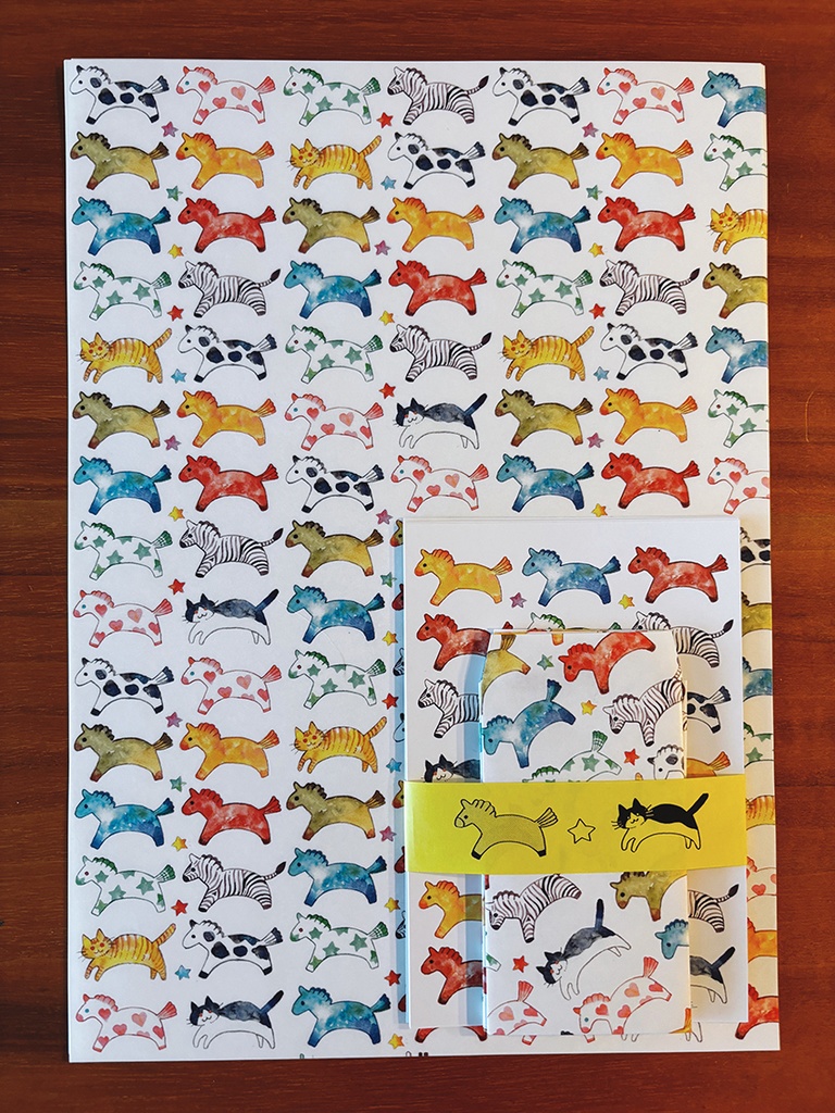 午ときどき猫【紙ものセット】