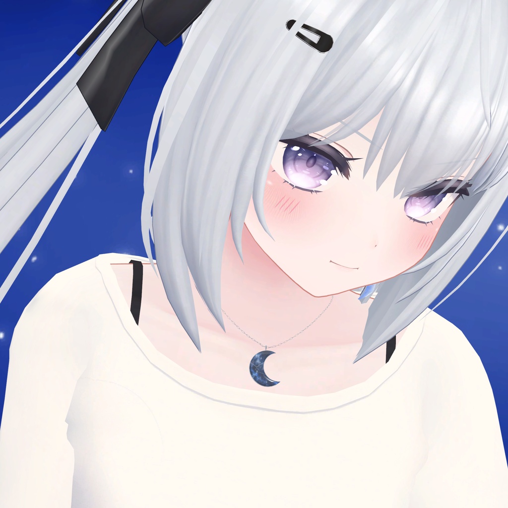 Moonlace|月宝石に夜空を閉じ込めたネックレス【VRChat想定/Lavie調整済み】