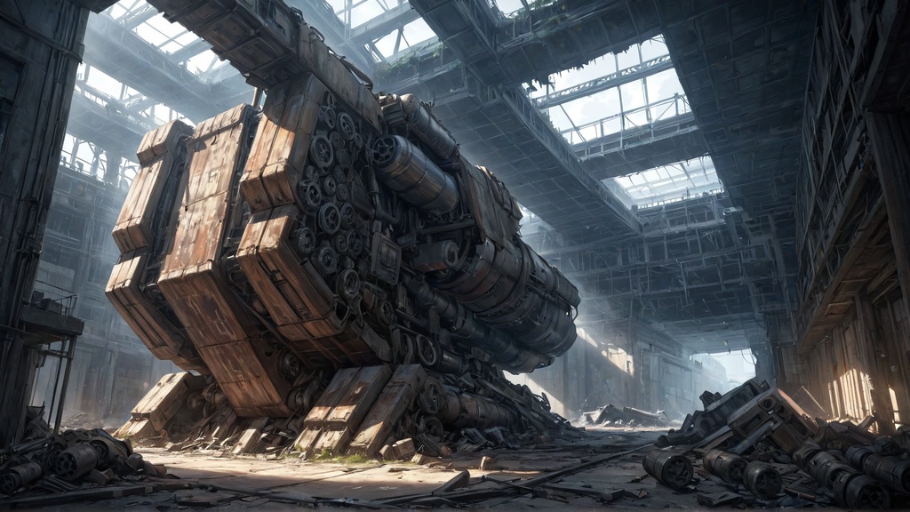 【背景50枚 PNG】工場廃墟 (ゲーム/TRPG/CoC/ココフォリア)