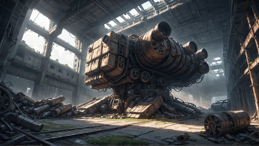 【背景50枚 PNG】工場廃墟 (ゲーム/TRPG/CoC/ココフォリア)