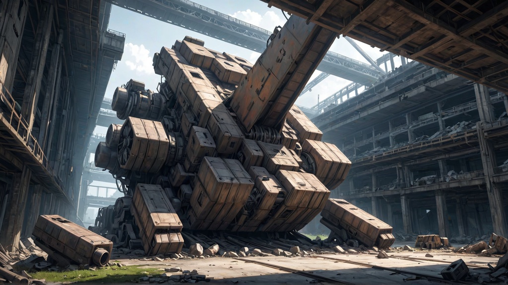 【背景50枚 PNG】工場廃墟 (ゲーム/TRPG/CoC/ココフォリア)