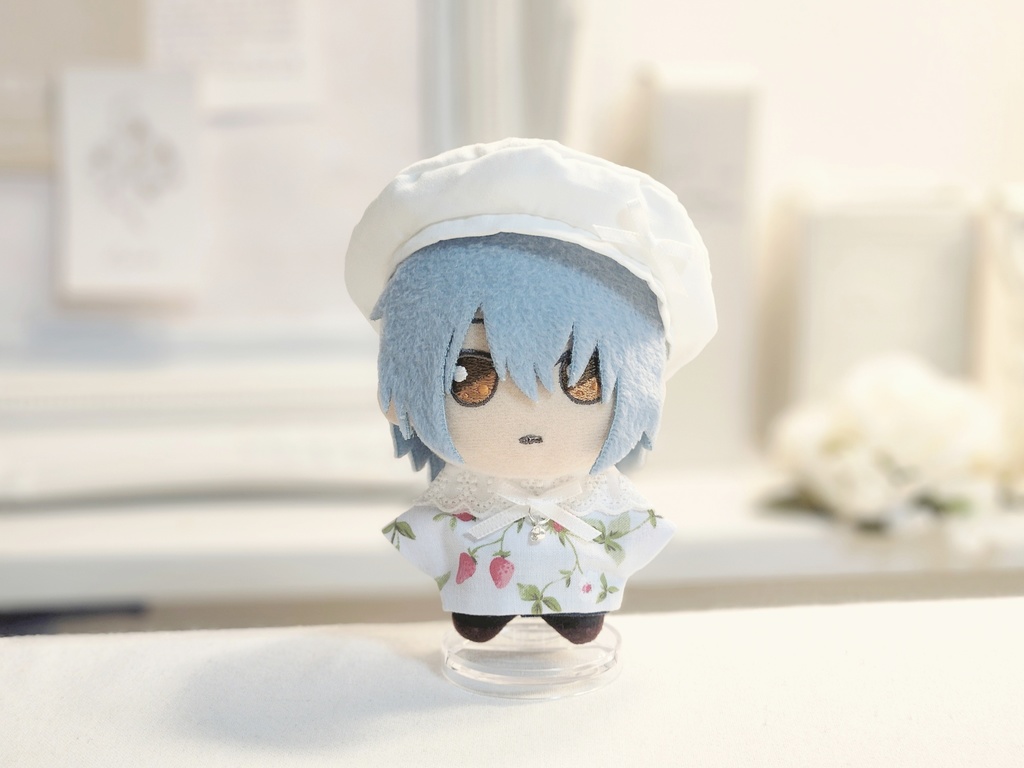 12cm いちご柄 ぬい服
