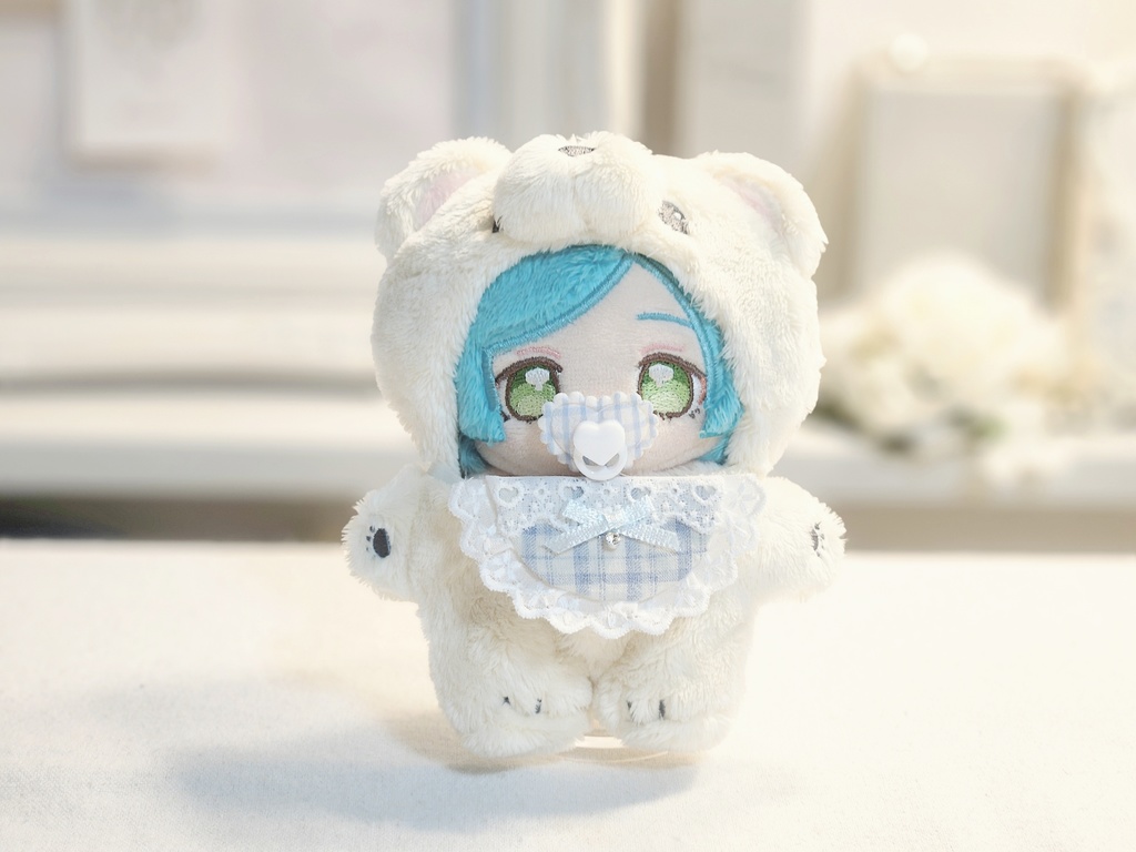 ギンガムチェックハートおしゃぶり