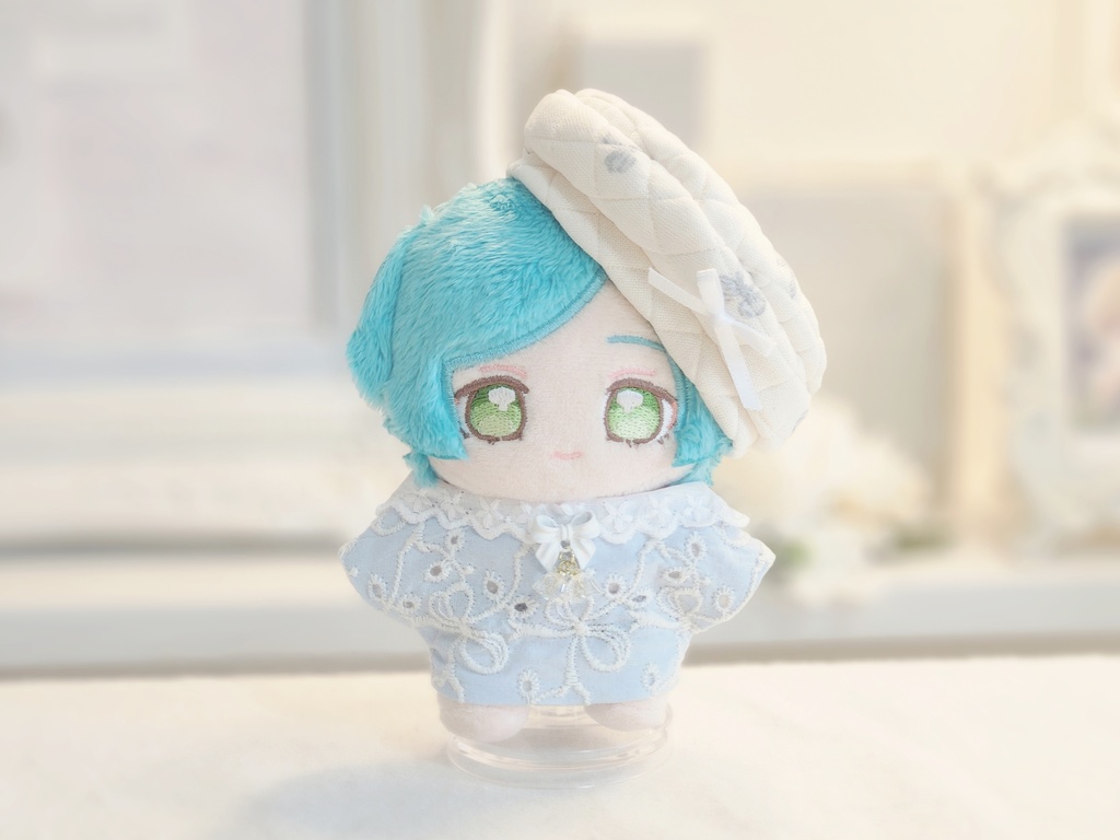 13cm ぬい服 リボン刺繍
